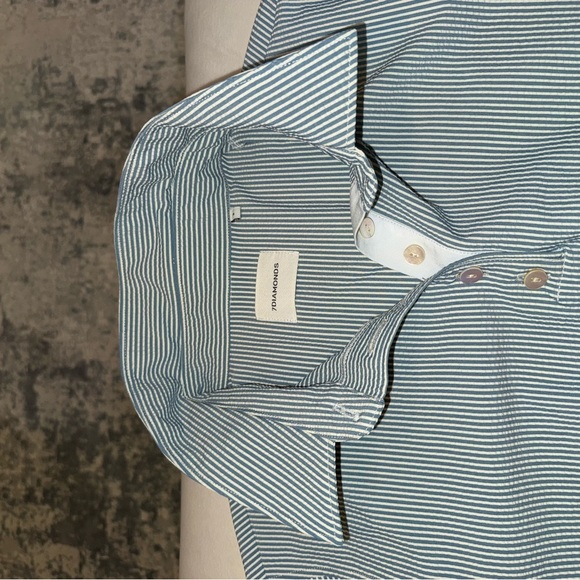 7 Diamonds Crop Ladies Collared Shirt - Picture 5 of 7